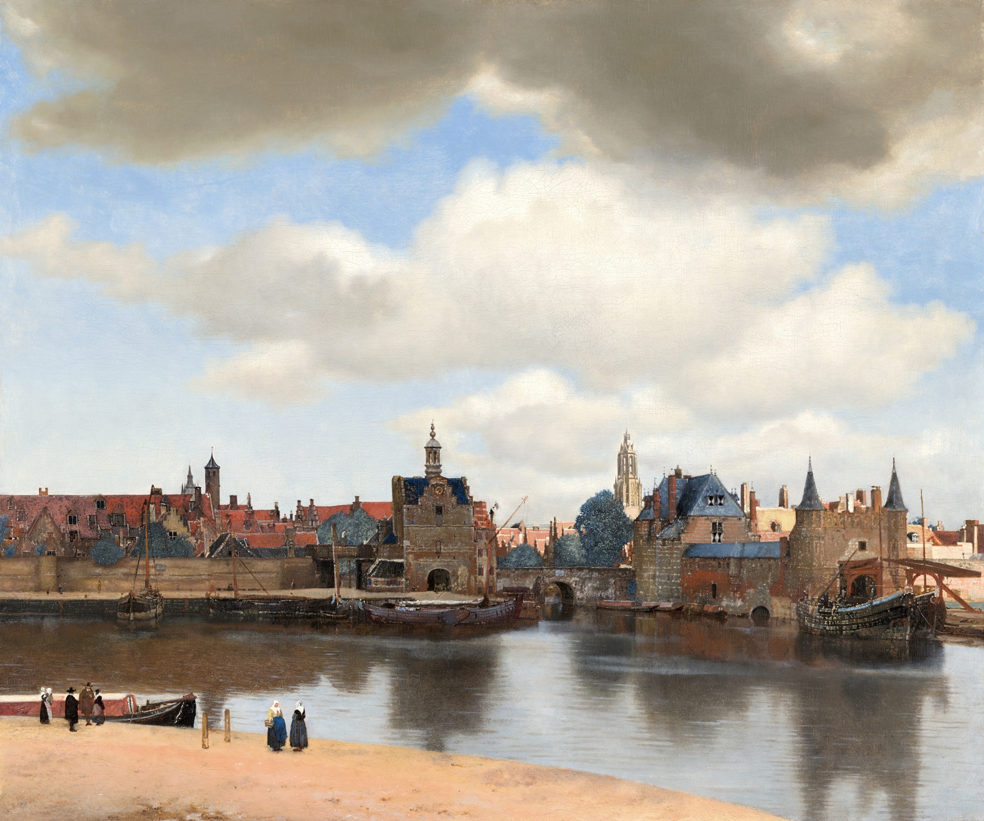 View of Delft painting by Vermeer