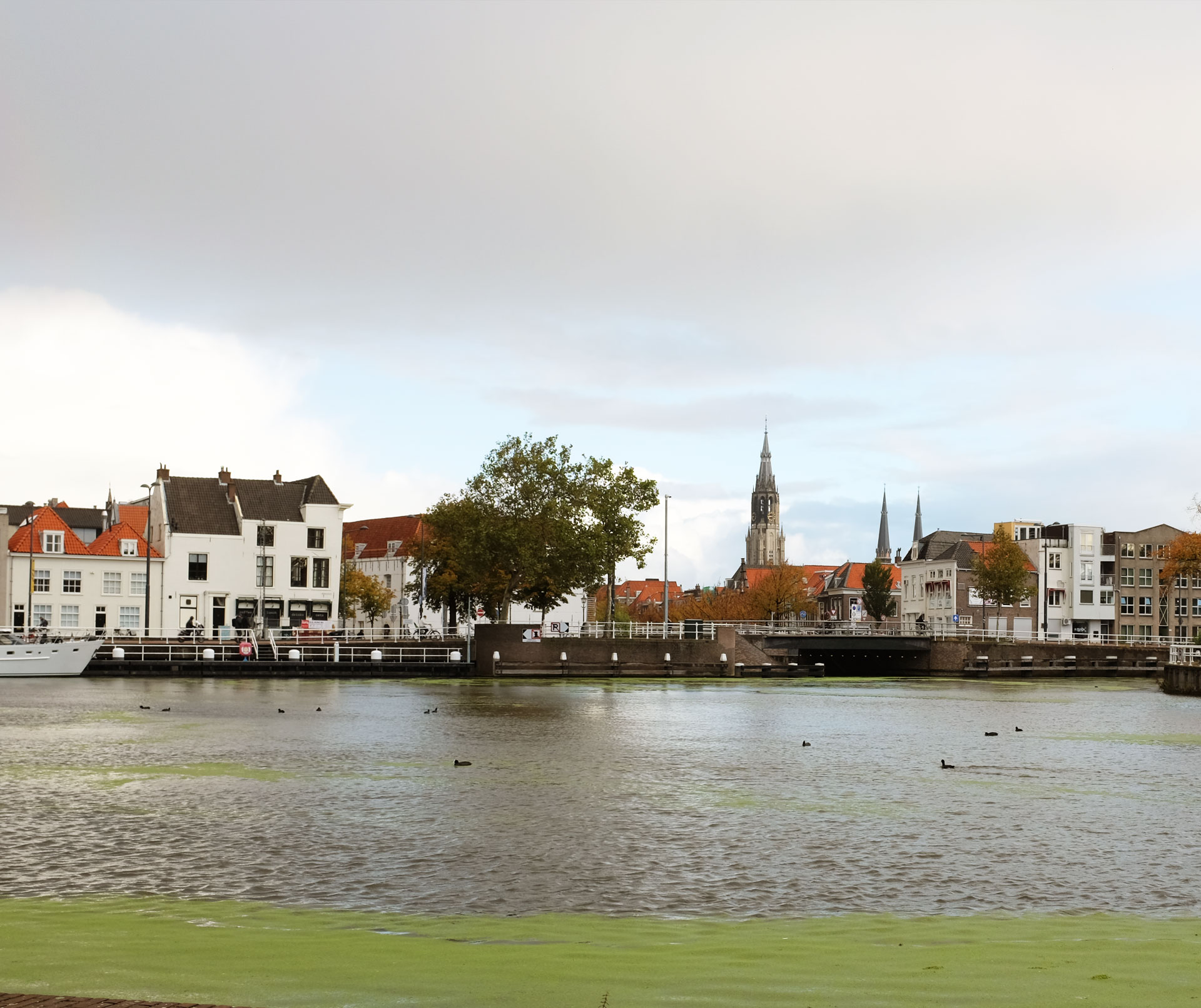 View of Delft painting location in modern day